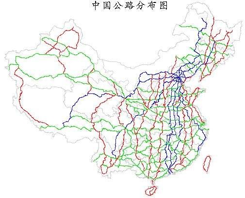 中国公路地图