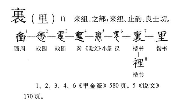 里字的来历？