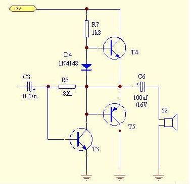 简易功放电路图