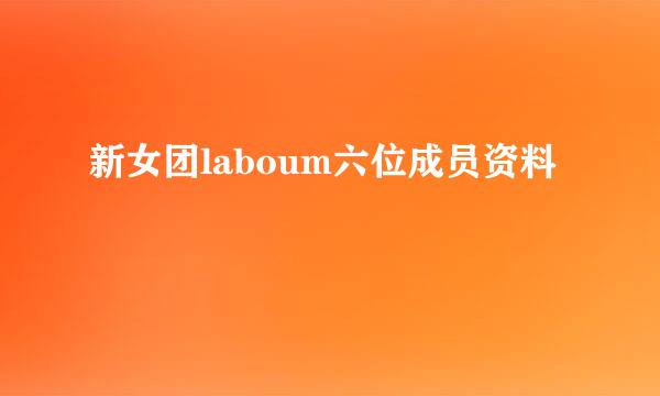 新女团laboum六位成员资料