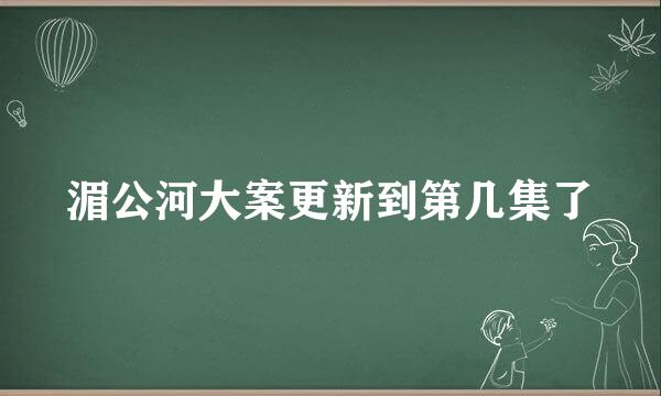 湄公河大案更新到第几集了