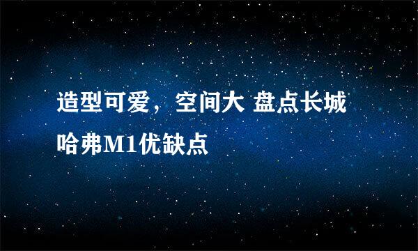 造型可爱，空间大 盘点长城哈弗M1优缺点