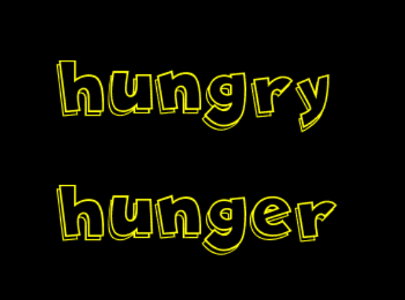 hungry和hunger的区别是什么？