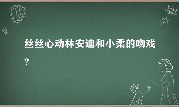 丝丝心动林安迪和小柔的吻戏？