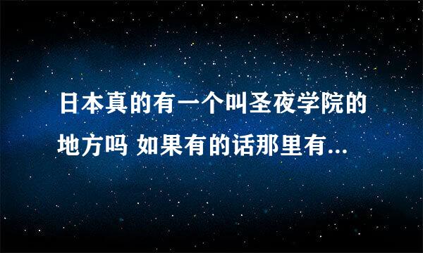 日本真的有一个叫圣夜学院的地方吗 如果有的话那里有守护者吗?