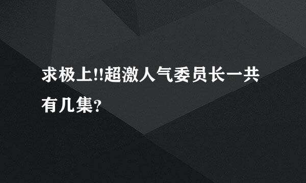 求极上!!超激人气委员长一共有几集？