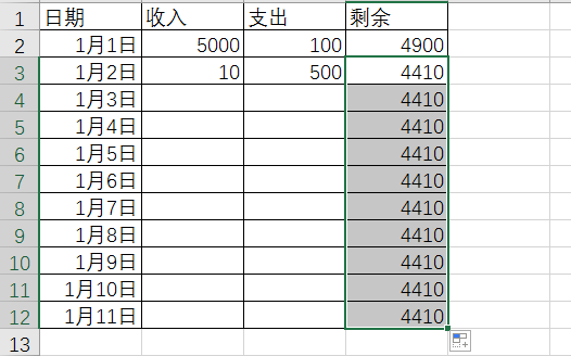 收支明细表用Excel怎么做？