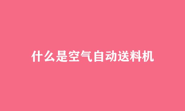 什么是空气自动送料机