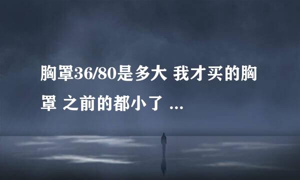 胸罩36/80是多大 我才买的胸罩 之前的都小了 一个手能握住 和馒头差不多大 请问是A还是B