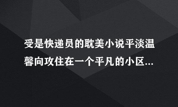 受是快递员的耽美小说平淡温馨向攻住在一个平凡的小区但是很有钱