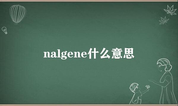 nalgene什么意思