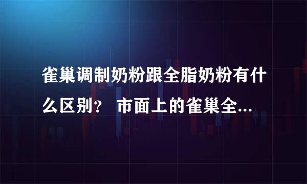 雀巢调制奶粉跟全脂奶粉有什么区别？ 市面上的雀巢全脂甜奶粉有两种规格，350g和400g有什么区别？