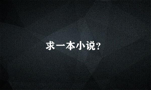 求一本小说？