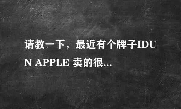 请教一下，最近有个牌子IDUN APPLE 卖的很不错，周围朋友也有在用这个，请问牌子的中文叫什么名字？