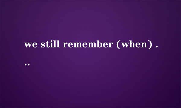 we still remember (when) it used to be a small village.