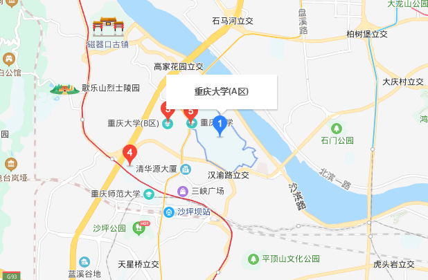 重庆大学研究生院在哪？给个重庆市大地图。。