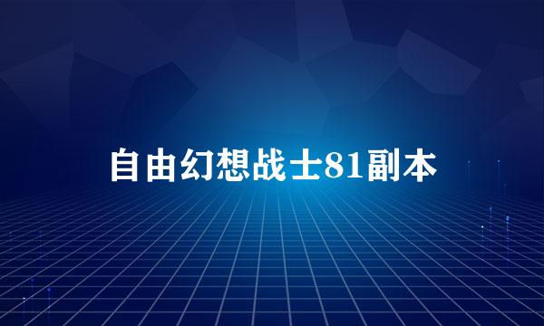 自由幻想战士81副本