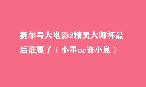 赛尔号大电影2精灵大师杯最后谁赢了（小墨or赛小息）