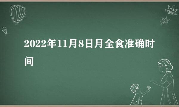 2022年11月8日月全食准确时间