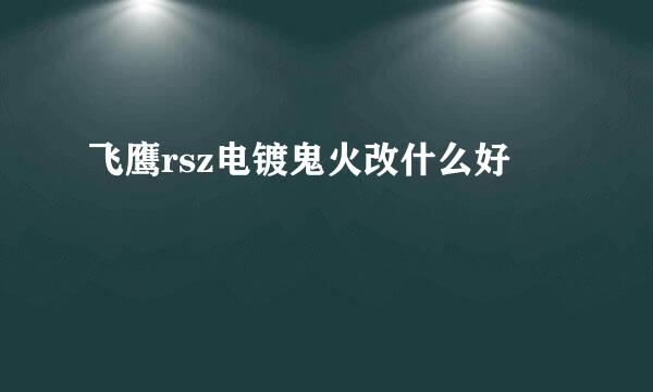 飞鹰rsz电镀鬼火改什么好