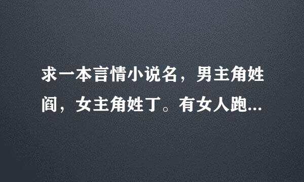 求一本言情小说名，男主角姓阎，女主角姓丁。有女人跑出来说坏了男主角孩子，女主角走了，找了六年才找到