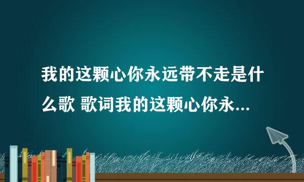 我的这颗心你永远带不走是什么歌 歌词我的这颗心你永远带不走是什么歌