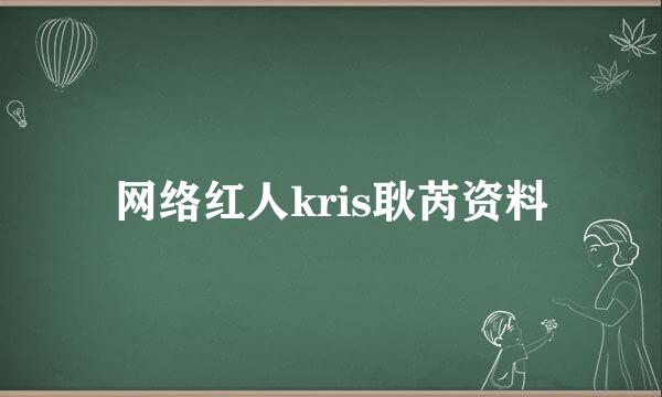 网络红人kris耿芮资料