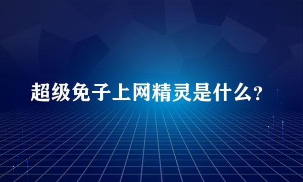 超级免子上网精灵是什么？