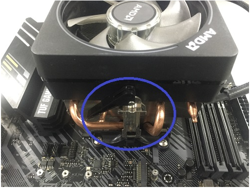 AMD的cpu风扇是怎么安装和拆下的？