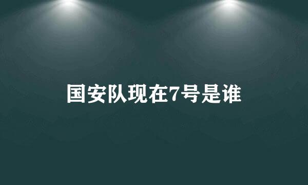 国安队现在7号是谁