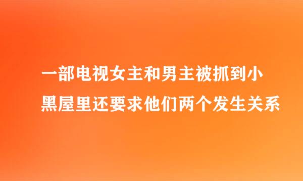 一部电视女主和男主被抓到小黑屋里还要求他们两个发生关系