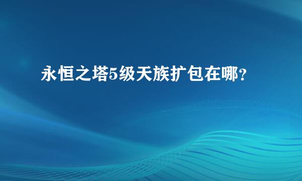 永恒之塔5级天族扩包在哪？