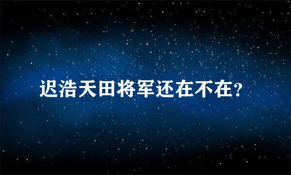 迟浩天田将军还在不在？