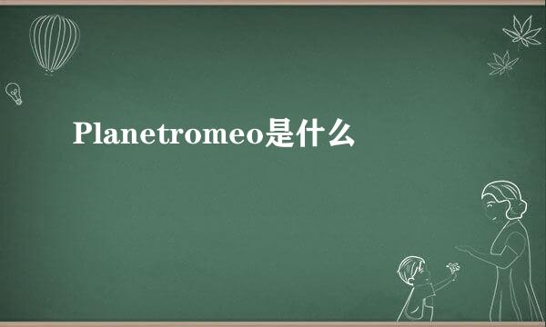 Planetromeo是什么