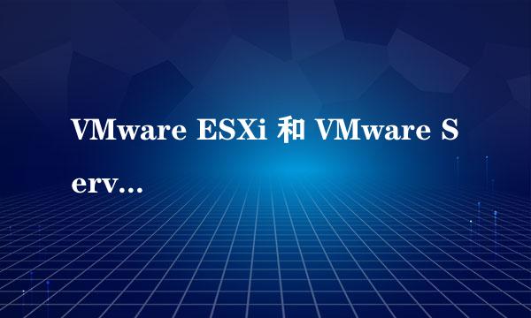 VMware ESXi 和 VMware Server 有什么区别？