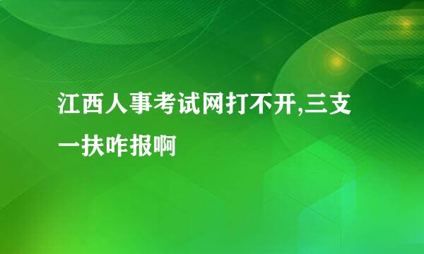 江西人事考试网打不开,三支一扶咋报啊