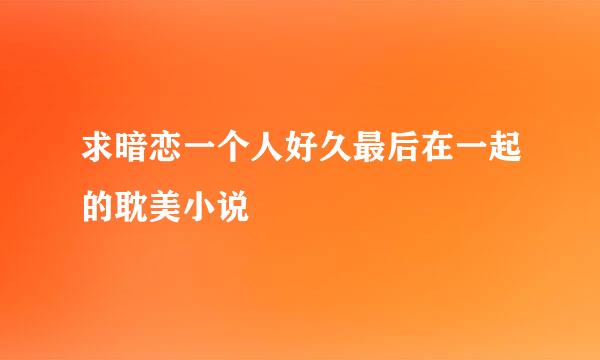 求暗恋一个人好久最后在一起的耽美小说