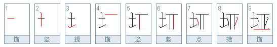 土字旁加亚读什么