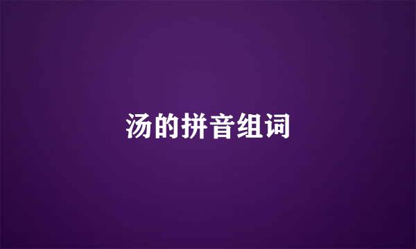 汤的拼音组词