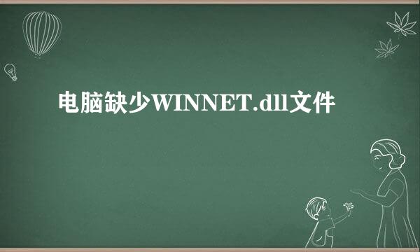 电脑缺少WINNET.dll文件