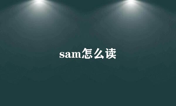 sam怎么读