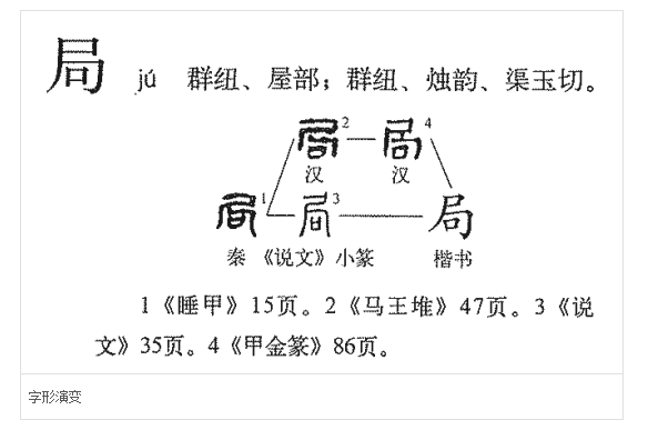 局的笔顺和部首