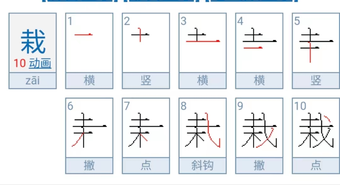 栽组词是什么啊