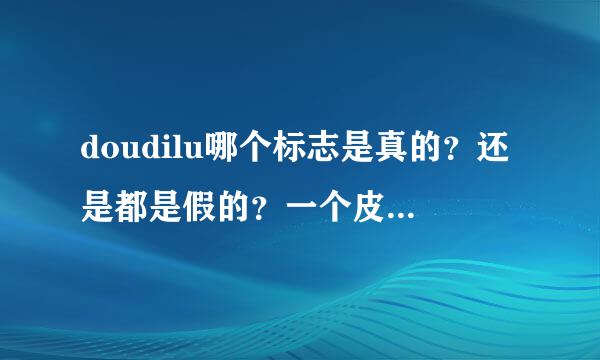 doudilu哪个标志是真的？还是都是假的？一个皮带硬一点，一个软一点