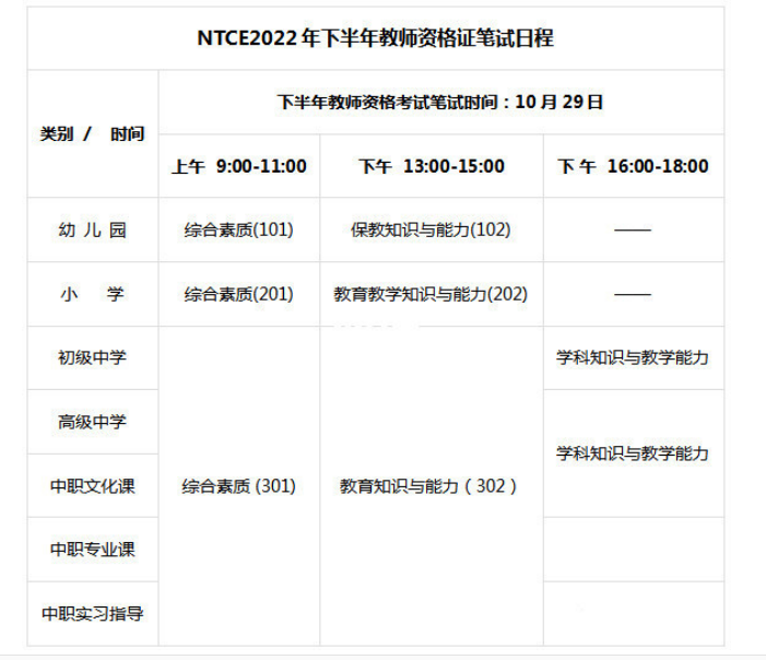 教资成绩几点出2022下半年