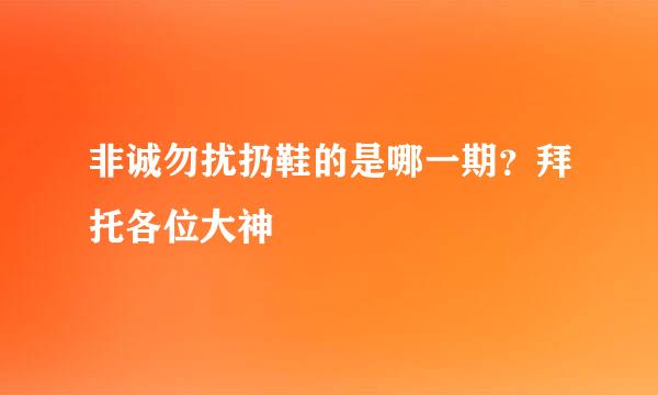 非诚勿扰扔鞋的是哪一期？拜托各位大神