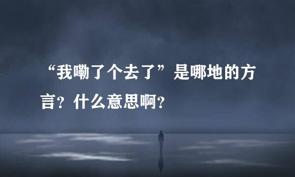 “我嘞了个去了”是哪地的方言？什么意思啊？