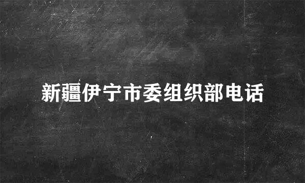 新疆伊宁市委组织部电话