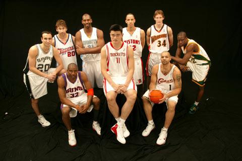 2007年NBA全明星赛各球员的数据?