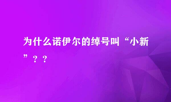 为什么诺伊尔的绰号叫“小新”？？